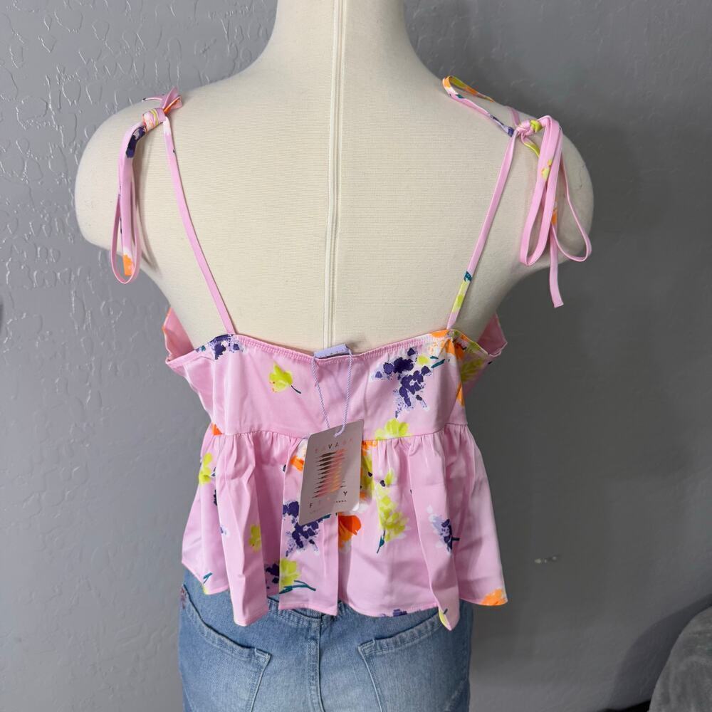 Savage X Fenty Night Blooms Satin Sleep Cami, Large - Picture 2 of 3